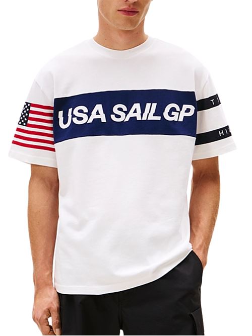 T-shirt x SAIL GP TEAM in cotone Tommy Hilfiger | MW0MW41418YBL